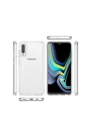 Samsung Galaxy Uyumlu A30s Kılıf Zore Coss Kapak Renksiz