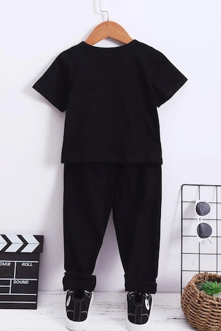 Çocuk Tom & Jerry Alt - Üst Eşofman Takımı Siyah