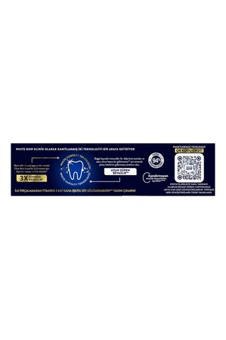 White Now Diş Macunu Gold 3 Kat Işıltı 75 Ml