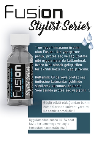 True Tape Fusion Protez Saç Likit Yapıştırıcı 0,68 Fl Oz 20ml