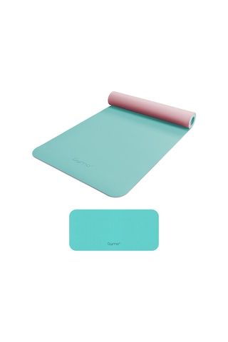 Gymo Ekolojik 6mm Tpe Yoga Matı Pilates Minderi Diz Dirsek Koruyucu Matlı Set Nane Yeşili Yeşil