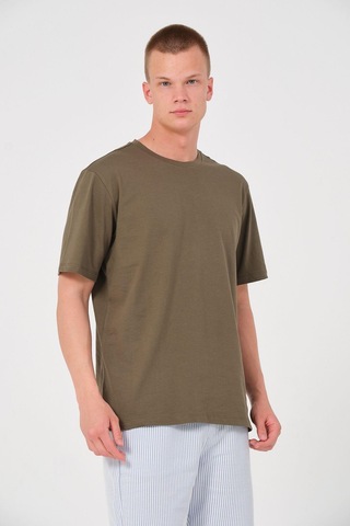 Rich Erkek 2 Li Paket %100 Pamuk Oversize Tişört Basic Bisiklet Yaka Kısa Kollu T-shirt Gri
