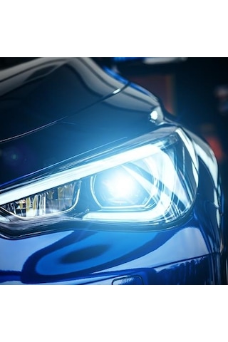 12V H4 Beyaz Işık Ampul Wolfram Sky Blue 5500K Takım - 2 Adet