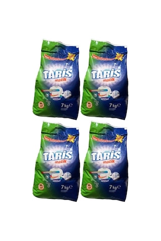 Tariş Matik Renkli ve Beyazlar için Toz Çamaşır Deterjanı 4 x 7 KG