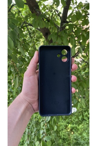 Samsung Uyumlu Galaxy A07 Yılan Desenli Kabartma Dokulu Kılıf Siyah