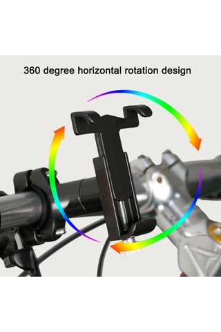 Fosenze Alüminyum Bisiklet Motor Geriği Telefon Tutucu - 55-100mm Telefonlar İçin Sağlıklı Sürüş - Titanyum Rengi