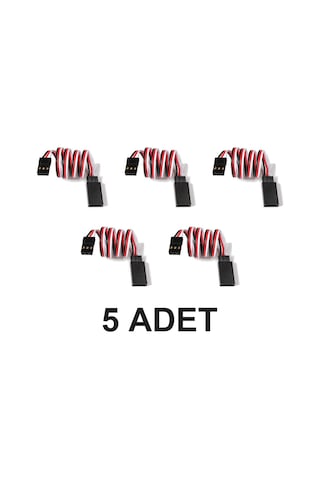 5 Adet Servo Motor Uzatma Kablosu 30cm Servo Kablo Uzatma Sg90 Mg90s Mg995 Mg996r Rc Uçak Robot Kol
