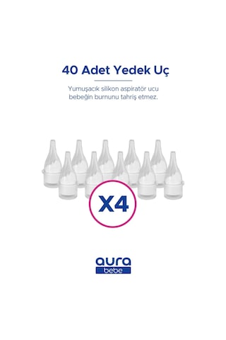 Nazal Burun Aspiratörü Yedek Uç 40 Adet
