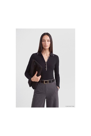 LC Waikiki Nevavm Farkıyla Lcw Everyday Siyah Kaşkorse Düz Süper Skinny & Ekstra Dar Uzun Kollu Kadın Body Siyah - 934075727 Siyah