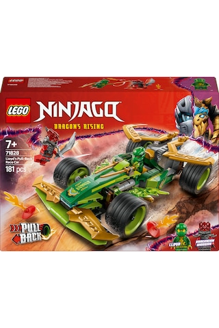 LEGO® NINJAGO® Lloyd’un Çek-Bırak Yarış Arabası 71828 - 7 Yaş ve Üzeri Çocuklar için Yaratıcı Oyuncak Yapım Seti (181 Parça)