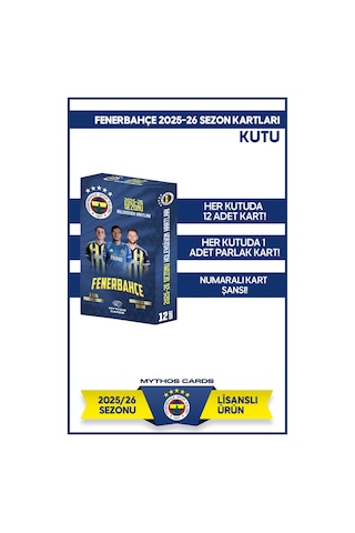 Fenerbahçe 2025-26 Sezon Kartları - Kutu