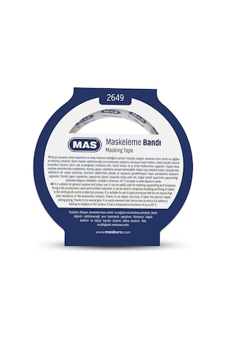 Krepe Maskeleme Bantı 19 Mm X 40 M 2649