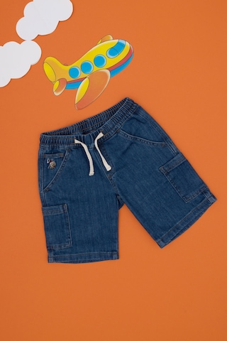 U.s. Polo Assn. Erkek Çocuk Mavi Şort Jean 50304264-dn0022 Mıd Blue