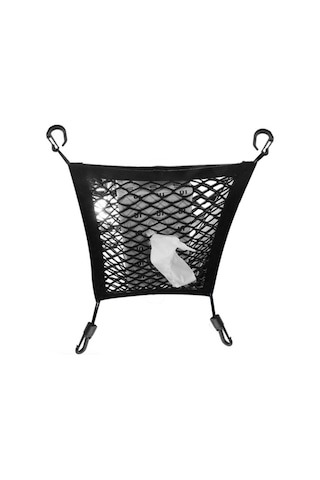 Monyee Oto Ön Koltuk Arası Çift Katlı Esnek Ağ Organizer, Çocuk/evcil Hayvan Engeli, Kolay Kurulum, Siyah Diğer