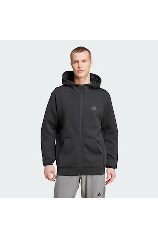 Adidas Designed For Training Full-zip Track Erkek Sweatshirt C-adııy1131e50a00 Siyah