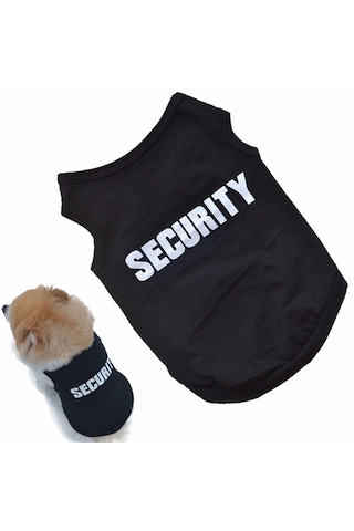 Köpek Ve Kedi İçin Security Pet Kıyafet Güvenlik Sweat Tshirt