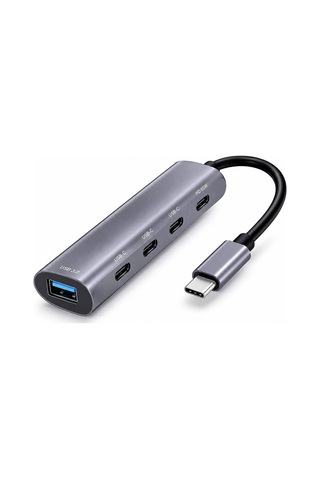 Type-c Hub Pd Usb 3.0 Usb-c 5 Port 60w Gri Hdx7895 Evimdeyokyok