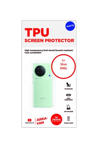 Vivo X90s Mat Arka Ve Yan Kaplama Koruyucu Hd Film
