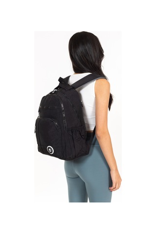 Modern Tarzda Su Geçirmez Krınkil Kumaş Okul Sırt Çantası Hafif, Konforlu Ve Fonksiyonel Tasarım - Siyah Siyah