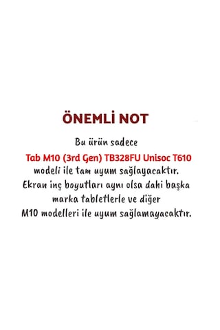 Lenovo Tab M10 Tb328fu Tablet Zaae0012tr Unisoc T610 Silikon Kılıf + Kalem
