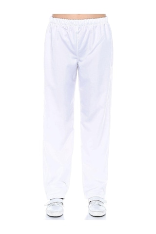 Alpaka Beyaz Pantolon Beyaz