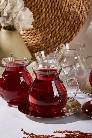 Keyf-i Ala 18 Parça 200 Ml Borosilikat Çay Seti