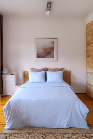 Moosh Çift Kişilik Lastikli Çarşaflı Nevresim Takımı Mavi