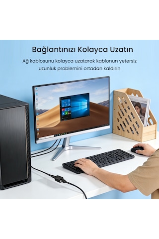 Veggieg Cat6 1000mbps Gigabit Ftp Rj45 Ethernet Ağ Uzatma Kablosu 3 Metre
