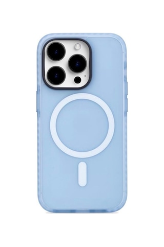 Rock Apple Uyumlu iPhone 14 Pro Max Kılıf Shield Serisi Magsafe Anti Shock - Mavi Mavi
