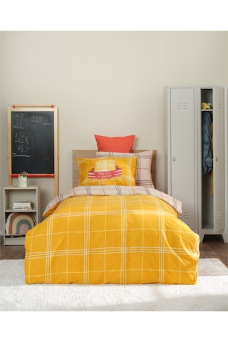 Karaca Home Young Bts Academy Sarı %100 Pamuk Tek Kişilik Nevres