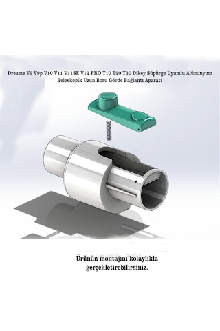 Dream Dikey Süpürge Uyumlu Boru Bağlantı Aparatı
