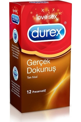 Durex Gerçek Dokunuş Prezervatif 12'li
