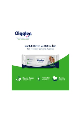 Giggles Vücut Temizleme Havlusu 6 x 50'li