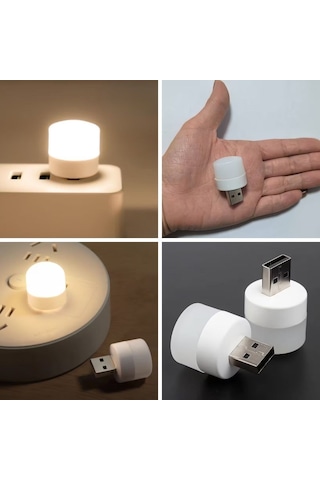 Buffer Usb Mini Top Led 10 Lu Aydınlatma Seti Sıcak Renkli Gece Lambası, Enerji Tasarruflu Mikro Led Işıklar Beyaz