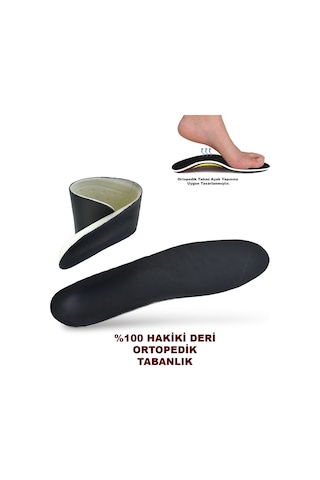 01hk Hakiki Deri Erkek Kadın Ortopedik Tabanlık Unisex Ortopedik Deri Taban