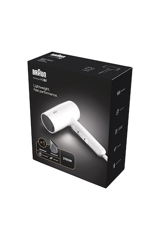 Braun Brhd210e Hd2.1 Saç Kurutma Makinesi, 1 Başlıklı, 2100w