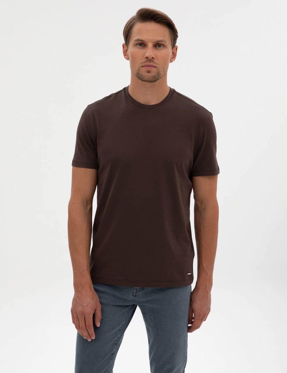 Pierre Cardin Erkek Kahverengi Tişört Basic 50320102-vr029 Kahverengi
