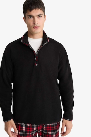 Defacto Regular Fit Polar Yarım Fermuarlı Üst G2728ax25wnbk27 Siyah