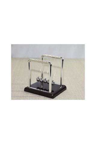 4 Adet Masaüstü Newton Beşiği Kinetik Denge Dekoru, Masaüstü Süs, Ofis Masa Oyuncağı, Newton's Cradle, Kinetic Balance