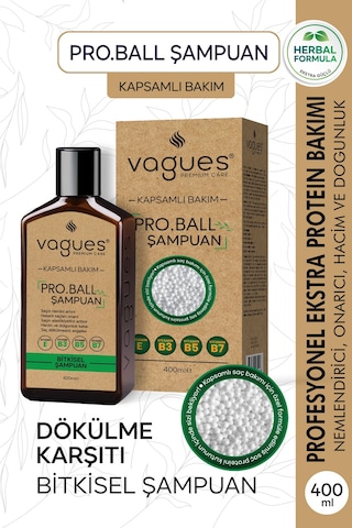Pro.ball Saç Proteinli Bitkisel Şampuan Seti Onarıcı, Besleyici Güçlendirici Nemli Ve Parlak Saçlar Tüm Saç Tipleri