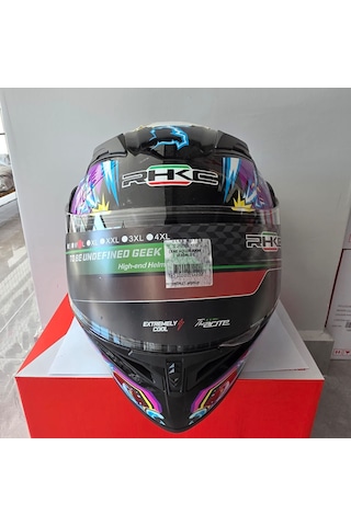 Rhkc Çene Açılır Kask Vizörlü Bıg Monster L Çok Renkli