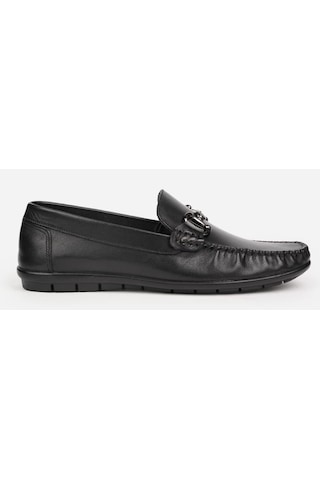 Pierre Cardin 90146 Siyah Erkek Loafer Günlük Deri Ayakkabı Siyah