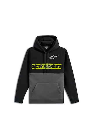 Alpinestars Parallel Hoodie Kapüşonlu Sweatshirt Siyah Gri Çok Renkli