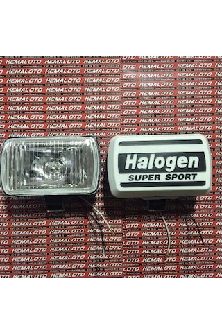 Halogen Kapaklı Dikdörtgen Sis Lambası