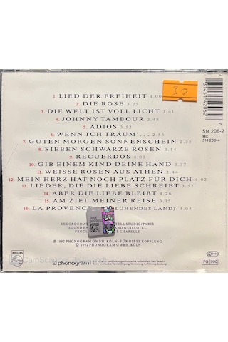 Plak Değildir Cd Dir Cd Nana Mouskouri Blumen Der Liebe Cd