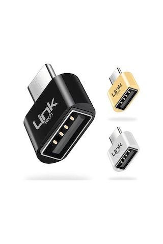 Linktech O192 Usb - Type-C Dönüştürücü Otg Metal Adaptör
