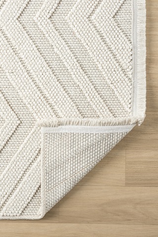Fizy Beyaz Halı Loop Sisal Halı Modern Dokuma Oturma Odası Salon Halısı 13797a Beyaz