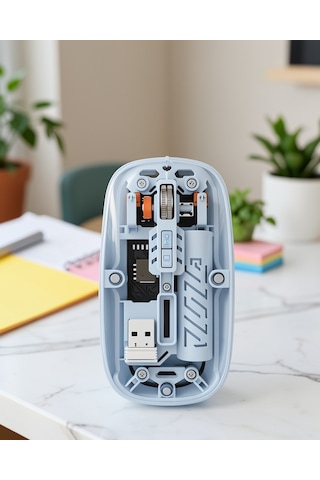 Mavi Bluetooth Kablosuz Mouse, Ofis Ve Günlük Kullanım Diğer