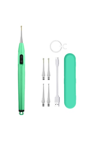 Mufunye Kulak Temizleme Aleti: Led Işıklı, Büyüteçli, Usb Şarjlı, Yumuşak Kaşık Başlıklı, Aile Kullanımı İçin Uygun