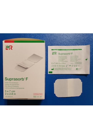 Lohmann Rauscher Suprasorb F Şeffaf Film Yara Örtüsü 5 x 7 CM